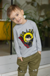 Дитяча футболка з довгим рукавом для хлопчика FT-20-1-5