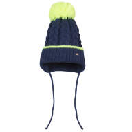 Дитяча шапка з вушками зимова в&#039;язана для хлопчика GSK-74 - Детская шапка зимняя вязаная для мальчика GSK-74