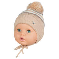 Дитяча шапка з вушками зимова в&#039;язана для хлопчика GSK-78 - Детская шапка зимняя вязаная для мальчика GSK-78