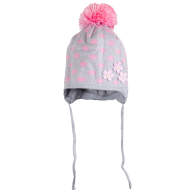 Дитяча шапка з вушками зимова в&#039;язана для дівчинки GSK-75 - Детская шапка зимняя вязаная для девочки GSK-75
