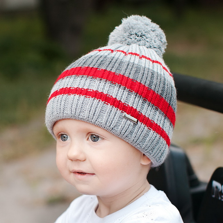 Детская шапка зимняя вязаная для мальчика GSK-73
