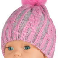 Детская шапка зимняя вязаная для девочки GSK-82 -  Детская шапка зимняя вязаная для девочки GSK-82