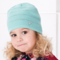 Детская шапка демисезонная вязаная для девочки GSK-130