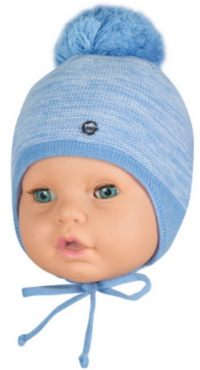 Детская шапка с ушками зимняя вязаная для мальчика GSK-68