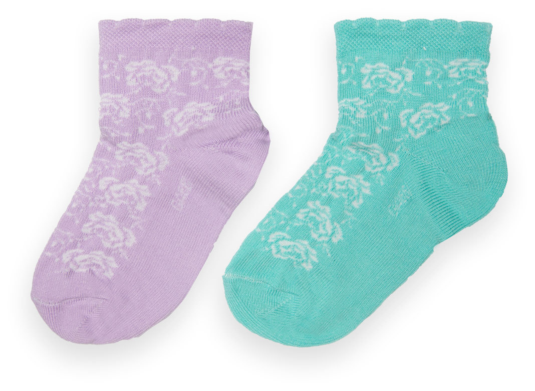 Детские носки для девочки с узором *Розочки* NSD-232
