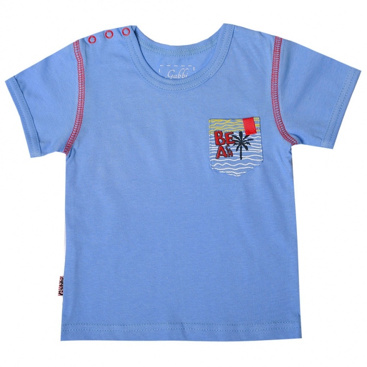 Детская футболка для мальчика FT-19-13-2 *Морская*