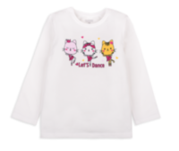 Детская футболка с длинными рукавами для девочки FT-20-1-2