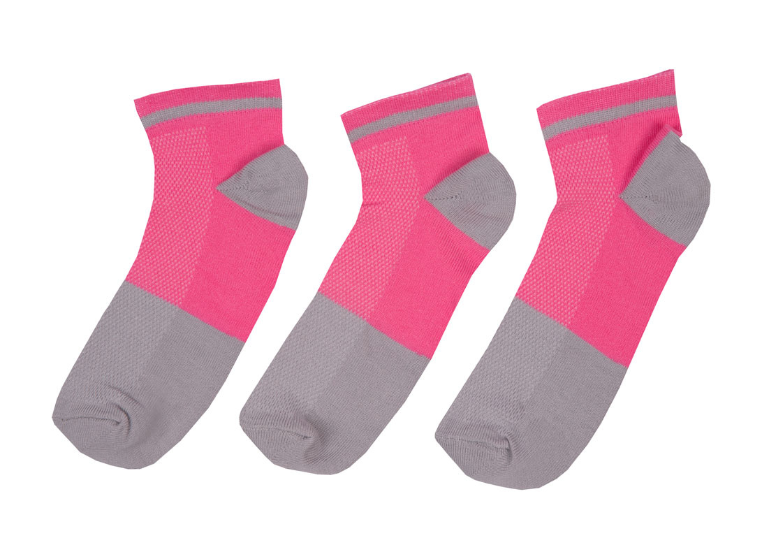 Детские носки для девочки NSD-529 укороченные (комплект 3шт.)