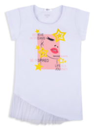 Детская футболка для девочки FT-20-18-2 *Лайк* 