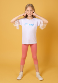 Детская футболка для девочки FT-20-18-3 *Лайк* 