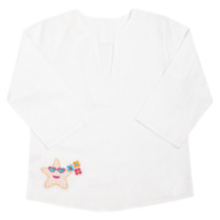 Детская рубашка-сорочка пляжная для девочки
