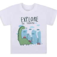 Детская футболка для мальчика FT-20-13-1 *Технозавр* - Детская футболка для мальчика FT-20-13-1 *Технозавр*