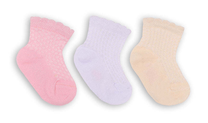 Детские носки для девочки NSD-61 ажурные 