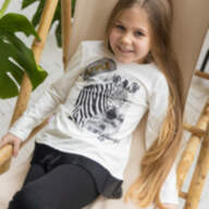 Детская футболка с длинными рукавами для девочки FT-19-08 *Модняшка*